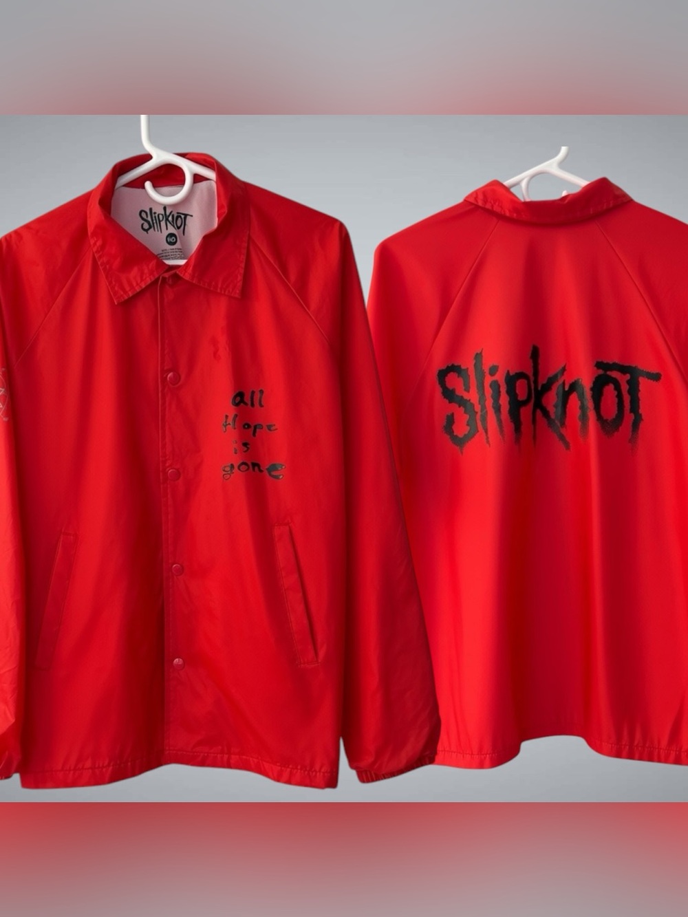 Slipknot Red Windbreaker Athletic Jacket